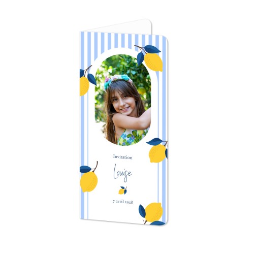 Faire-part 2 volets Pano portrait coins arrondis 9,3 x 19,6 cm