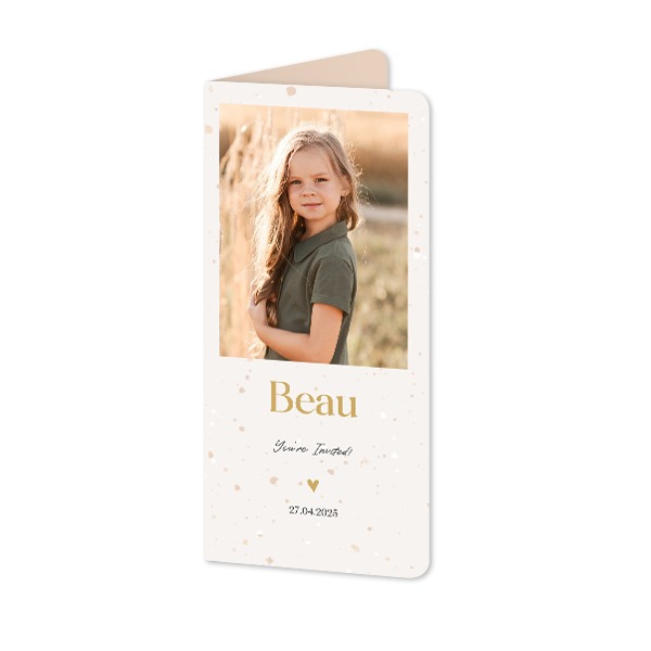 Folded Card Panoramic portrait rounded corners 9,3 x 19,6 cm