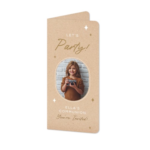 Foldede Fotokort Pano portræt runde hjørner 9,3 x 19,6 cm