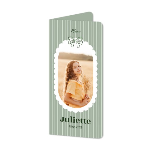 Folded Card Panoramic portrait rounded corners 9,3 x 19,6 cm