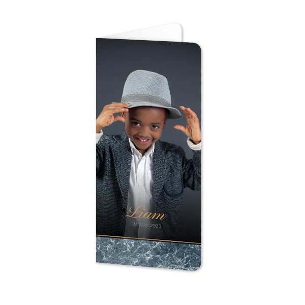 Doble Fotokort Pano stående runde hjørner 9,3 x 19,6 cm