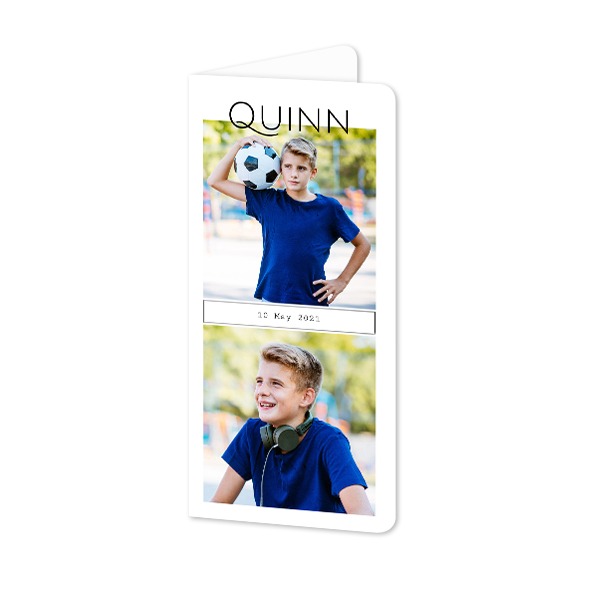Faire-part 2 volets Pano portrait coins arrondis 9,3 x 19,6 cm Faire-part 2 volets Pano portrait coins arrondis 9,3 x 19,6 cm