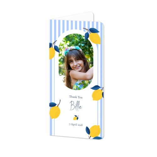 Folded Card Panoramic portrait rounded corners 9,3 x 19,6 cm