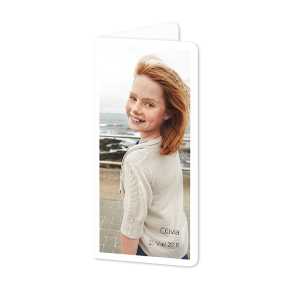 Folded Card Panoramic portrait rounded corners 9,3 x 19,6 cm Folded Card Panoramic portrait rounded corners 9,3 x 19,6 cm