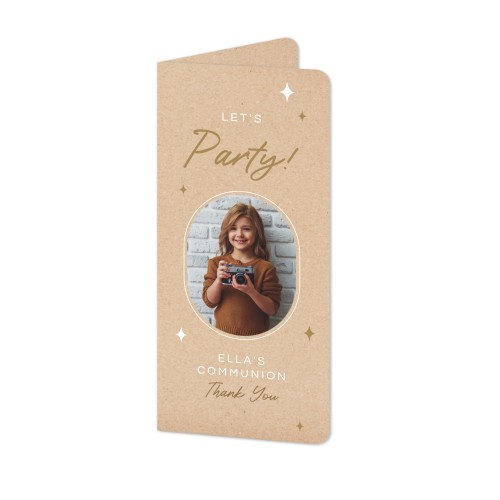 Gevouwen Kaart Panorama staand met ronde hoeken 9,3 x 19,6 cm