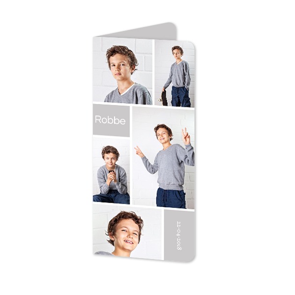 Folded Card Panoramic portrait rounded corners 9,3 x 19,6 cm