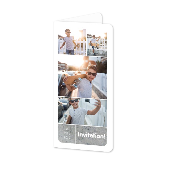Folded Card Panoramic portrait rounded corners 9,3 x 19,6 cm Folded Card Panoramic portrait rounded corners 9,3 x 19,6 cm