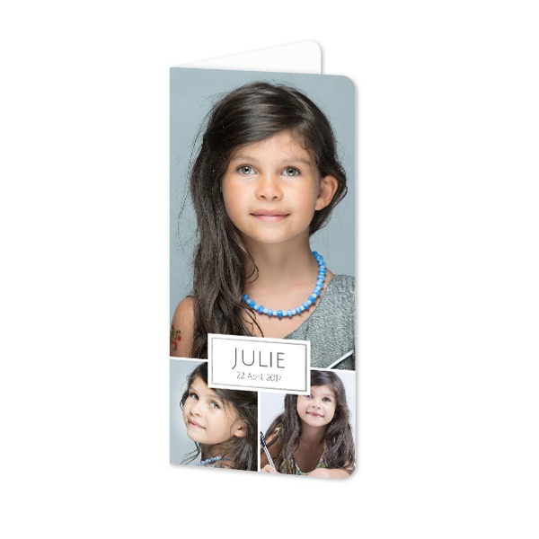 Faire-part 2 volets Pano portrait coins arrondis 9,3 x 19,6 cm Faire-part 2 volets Pano portrait coins arrondis 9,3 x 19,6 cm
