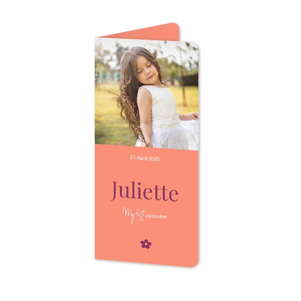 Foldede Fotokort Pano portræt runde hjørner 9,3 x 19,6 cm