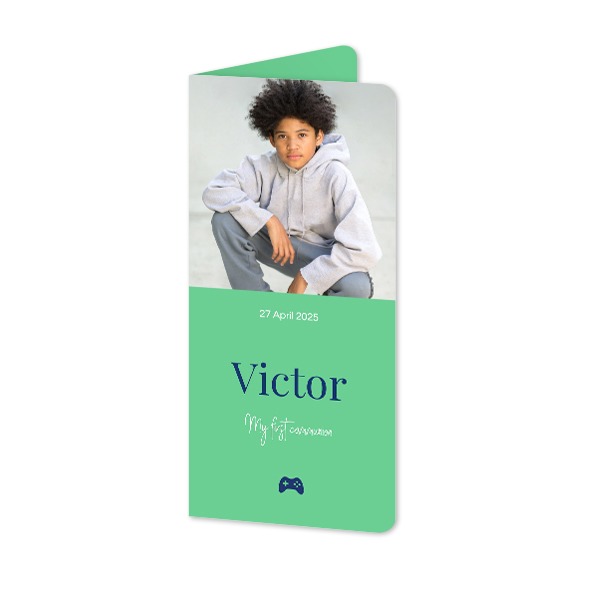 Vikta Fotokort Pano Stående rundade hörn 9,3 x 19,6 cm