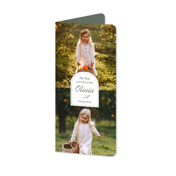 Folded Card Panoramic portrait rounded corners 9,3 x 19,6 cm Folded Card Panoramic portrait rounded corners 9,3 x 19,6 cm