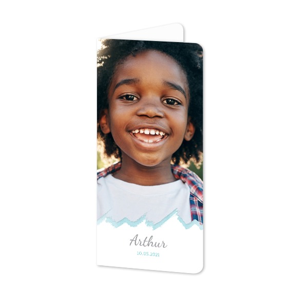 Folded Card Panoramic portrait rounded corners 9,3 x 19,6 cm