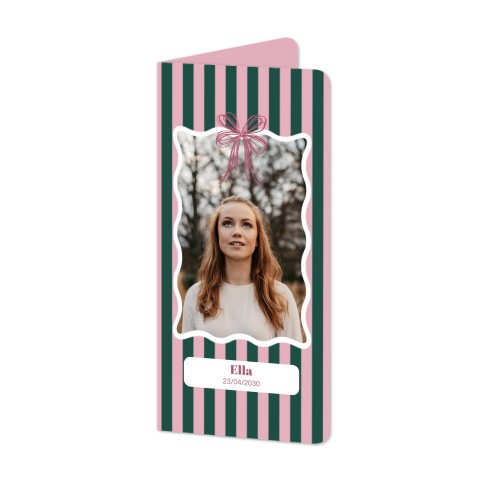 Folded Card Panoramic portrait rounded corners 9,3 x 19,6 cm