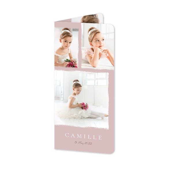 Folded Card Panoramic portrait rounded corners 9,3 x 19,6 cm