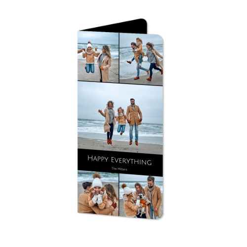 Folded Card Panoramic portrait rounded corners 9,3 x 19,6 cm