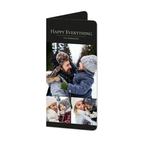 Folded Card Panoramic portrait rounded corners 9,3 x 19,6 cm