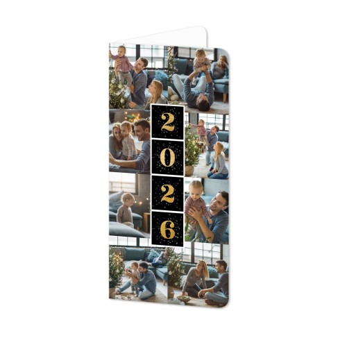 Folded Card Panoramic portrait rounded corners 9,3 x 19,6 cm