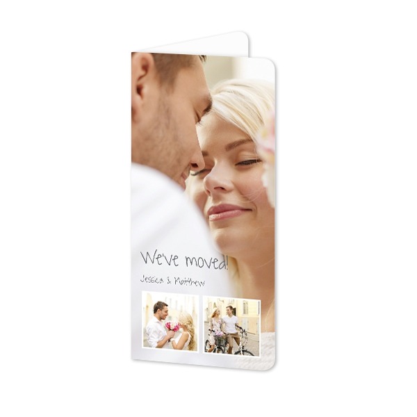 Falt-Grusskarte Pano Hochformat mit abgerundeten Ecken 9,3 x 19,6 cm