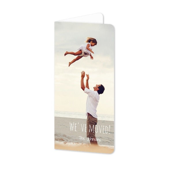 Gevouwen wenskaart pano staand met ronde hoeken 9,3 x 19,6 cm Gevouwen wenskaart pano staand met ronde hoeken 9,3 x 19,6 cm