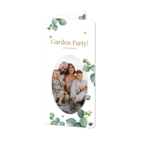 Folded Card Panoramic portrait rounded corners 9,3 x 19,6 cm