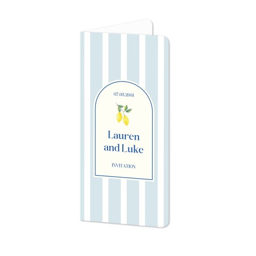 Dolce Vita Lemon Stripes Invitation