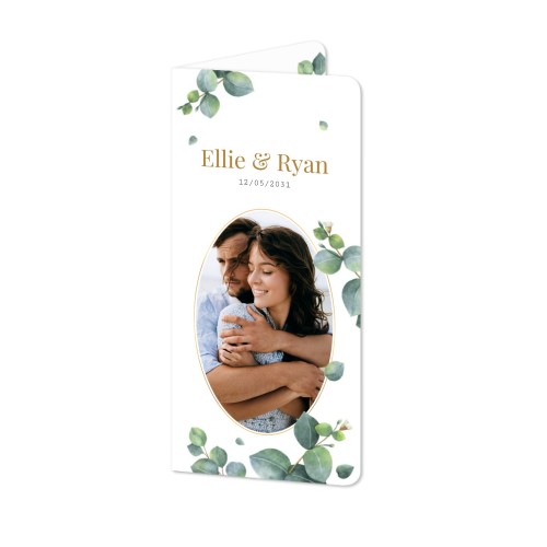 Folded Card Panoramic portrait rounded corners 9,3 x 19,6 cm