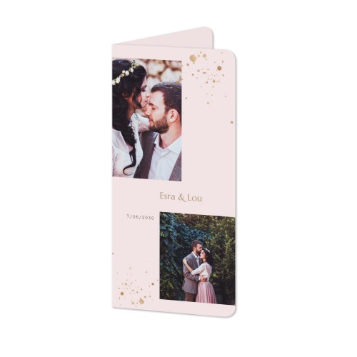 Folded Card Panoramic portrait rounded corners 9,3 x 19,6 cm
