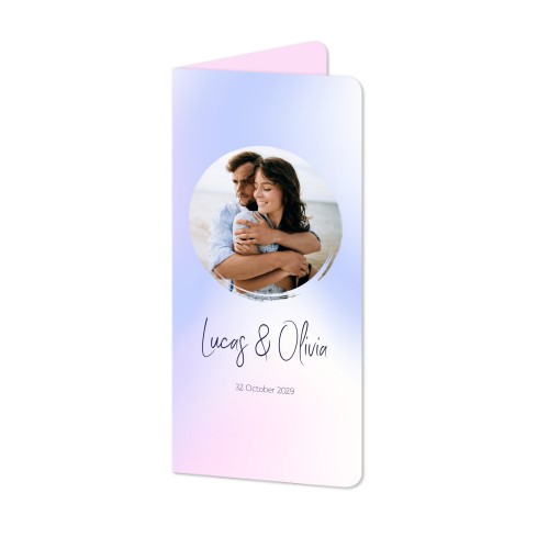 Folded Card Panoramic portrait rounded corners 9,3 x 19,6 cm Folded Card Panoramic portrait rounded corners 9,3 x 19,6 cm