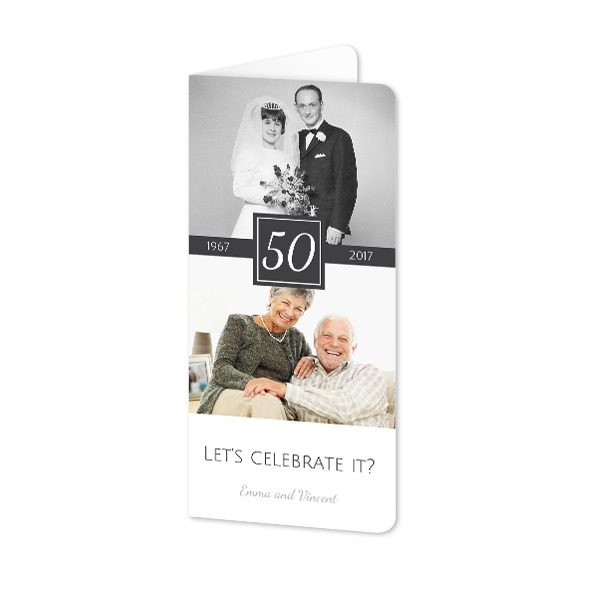 Vikta Fotokort Pano Stående rundade hörn 9,3 x 19,6 cm