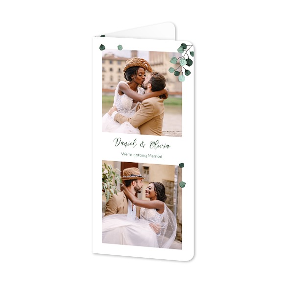 Folded Card Panoramic portrait rounded corners 9,3 x 19,6 cm Folded Card Panoramic portrait rounded corners 9,3 x 19,6 cm