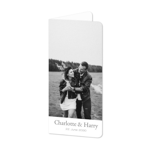 Faire-part 2 volets Pano portrait coins arrondis 9,3 x 19,6 cm Faire-part 2 volets Pano portrait coins arrondis 9,3 x 19,6 cm