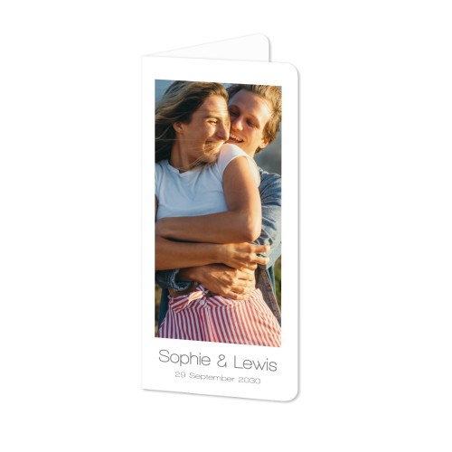 Folded Card Panoramic portrait rounded corners 9,3 x 19,6 cm