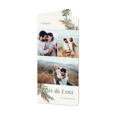 Vikta Fotokort Pano Stående rundade hörn 9,3 x 19,6 cm