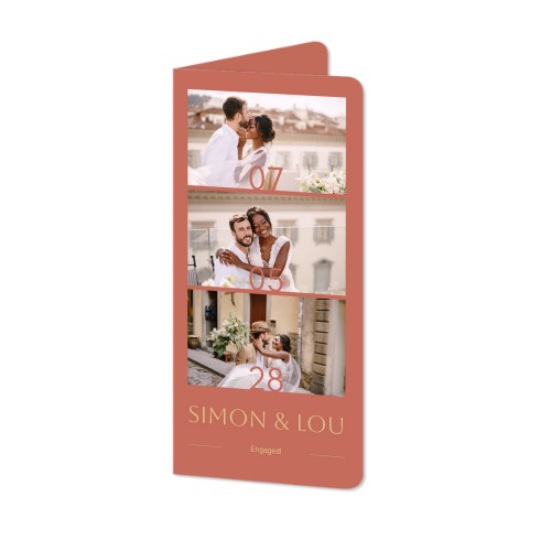 Falt-Grusskarte Pano Hochformat mit abgerundeten Ecken 9,3 x 19,6 cm