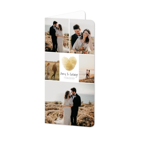 Folded Card Panoramic portrait rounded corners 9,3 x 19,6 cm