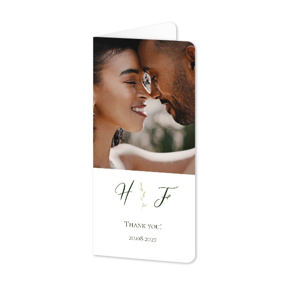 Doble Fotokort Pano stående runde hjørner 9,3 x 19,6 cm