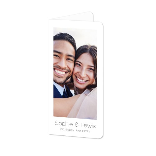 Folded Card Panoramic portrait rounded corners 9,3 x 19,6 cm