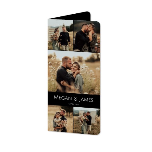 Folded Card Panoramic portrait rounded corners 9,3 x 19,6 cm