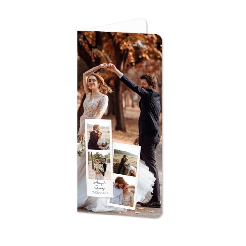Folded Card Panoramic portrait rounded corners 9,3 x 19,6 cm