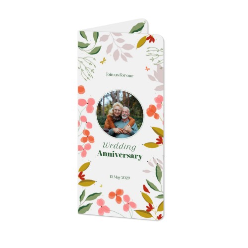 Folded Card Panoramic portrait rounded corners 9,3 x 19,6 cm