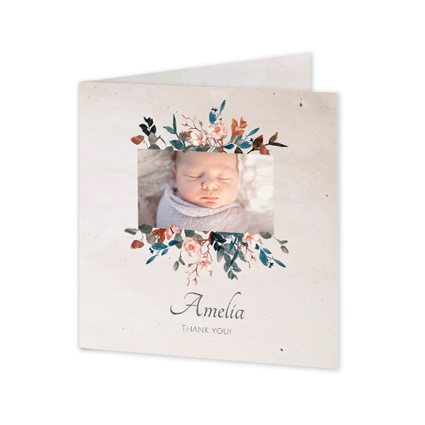 Falt-Grusskarte quadratisch 14,3 x 14,3 cm