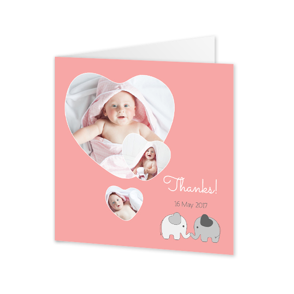 Doble Fotokort Kvadratisk 14,3 x 14,3 cm