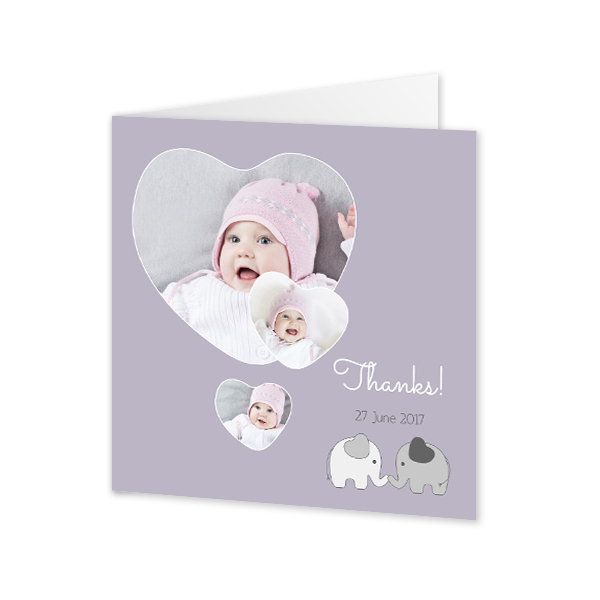 Doble Fotokort Kvadratisk 14,3 x 14,3 cm