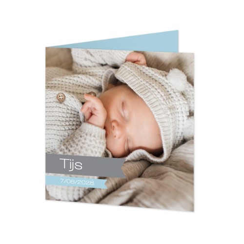 Falt-Grusskarte quadratisch 14,3 x 14,3 cm