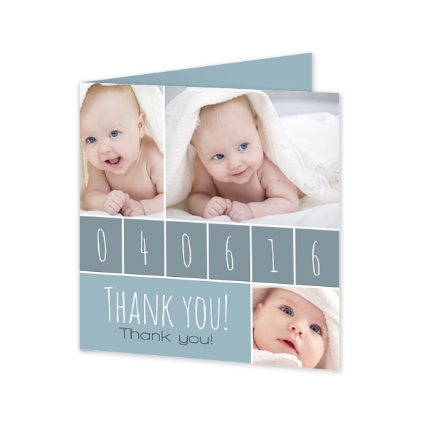 Falt-Grusskarte quadratisch 14,3 x 14,3 cm