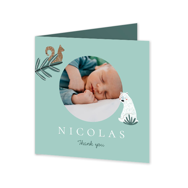 Folded Card Square 14,3 x 14,3 cm