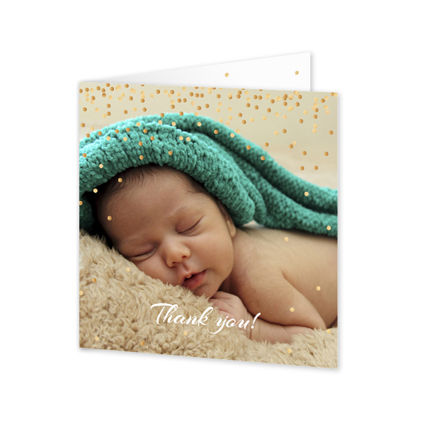 Gevouwen wenskaart vierkant 14,3 x 14,3 cm Gevouwen wenskaart vierkant 14,3 x 14,3 cm