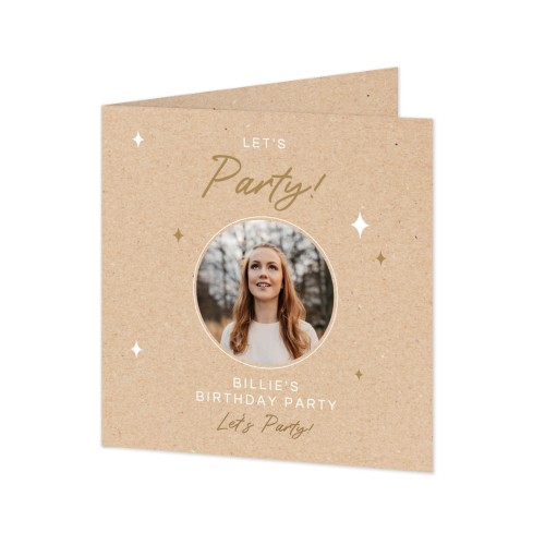 Faire-part 2 volets Carré 14,3 x 14,3 cm