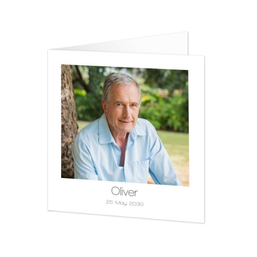 Falt-Grusskarte quadratisch 14,3 x 14,3 cm