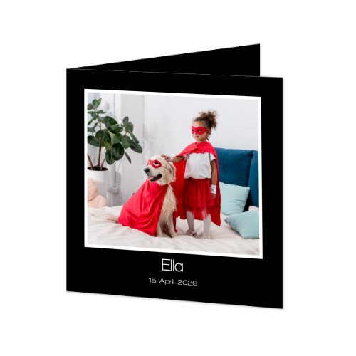 Doble Fotokort Kvadratisk 14,3 x 14,3 cm